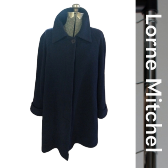 Size 12 Lorne Mitchel pure virgin rolling cashmere dress jacket - Picture 2 of 16
